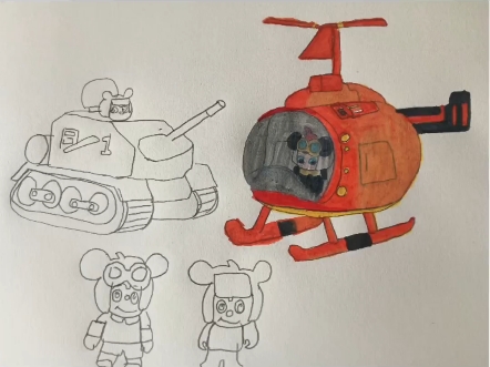 今天教大家画舒克和贝塔