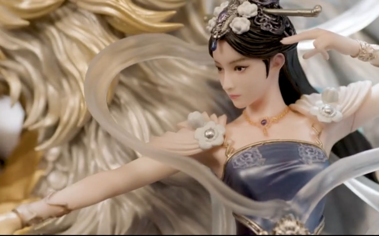 大话西游2玄剑娥龙马大型雕塑实拍