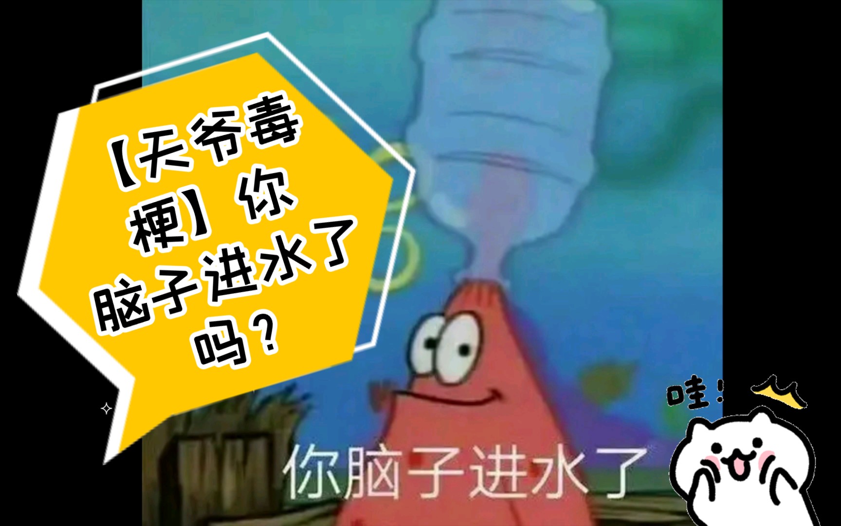 【天爷毒梗】你脑子进水了吗?哔哩哔哩bilibili