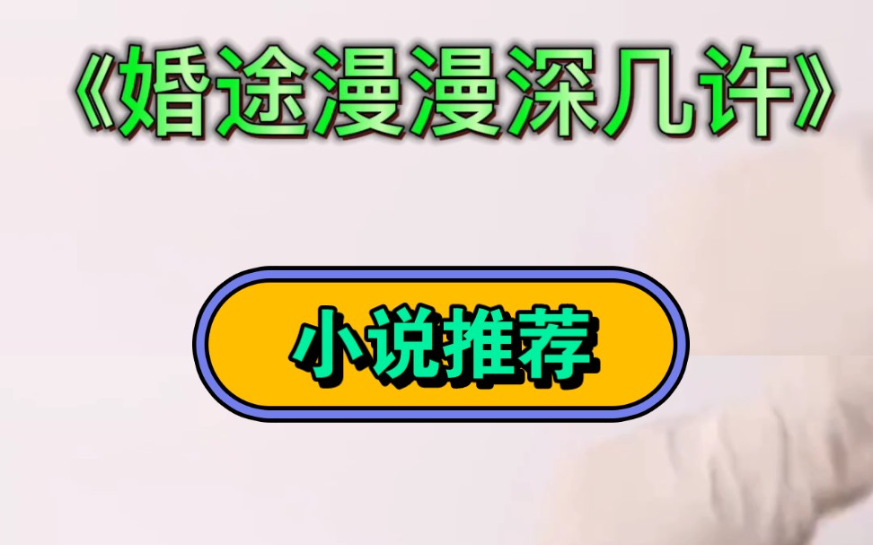 长篇网文小说推荐《婚途漫漫深几许》原文出自公众号慕吟书院哔哩哔哩bilibili