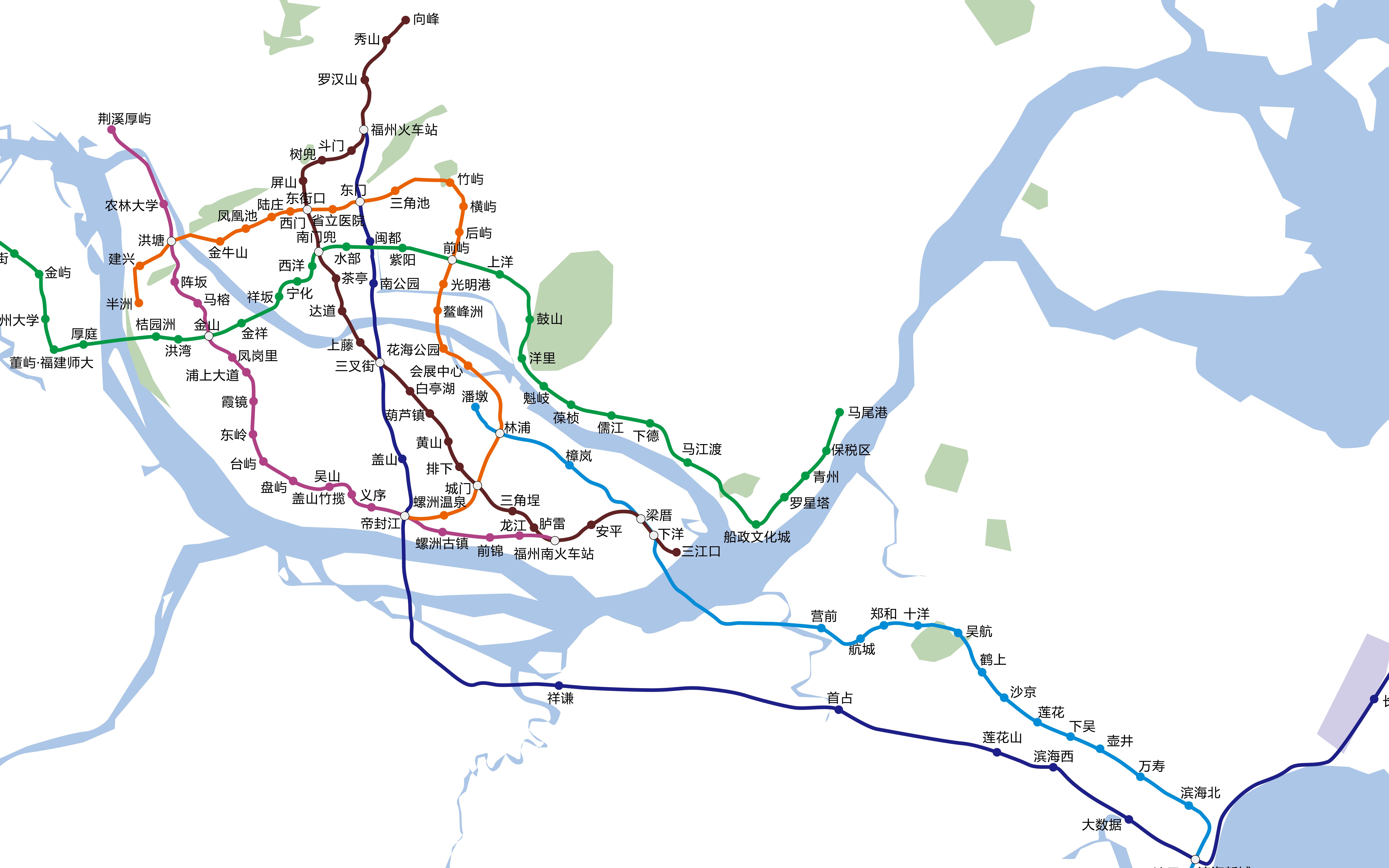 福州机场地铁线路图图片