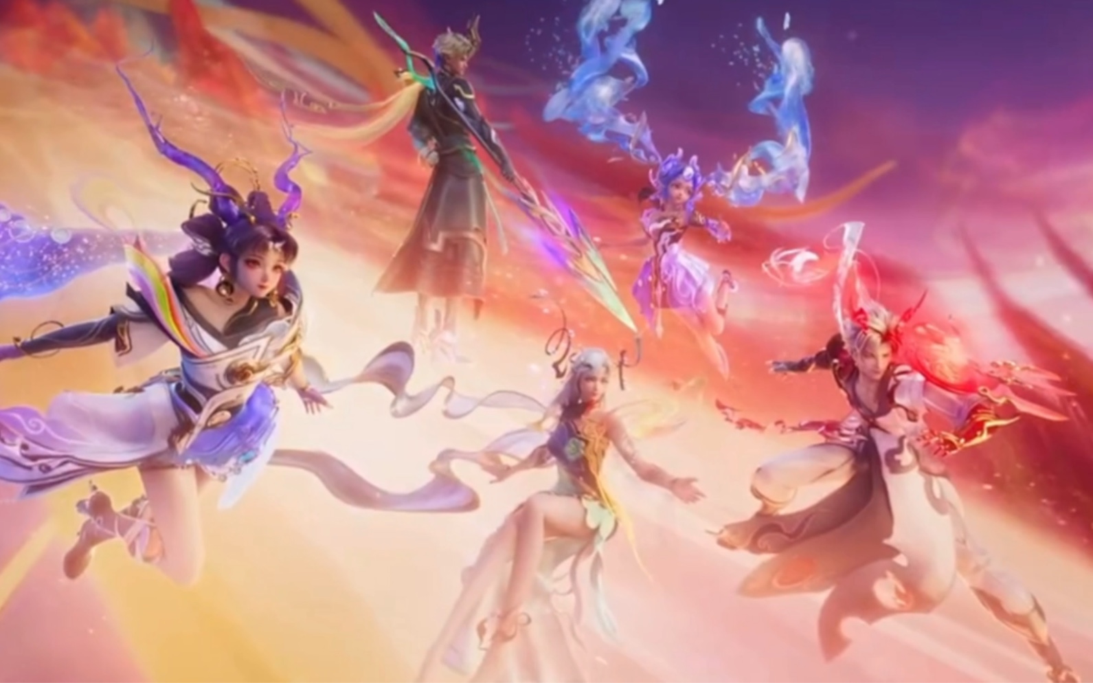 王者荣耀龙年限定皮肤小队集结动画