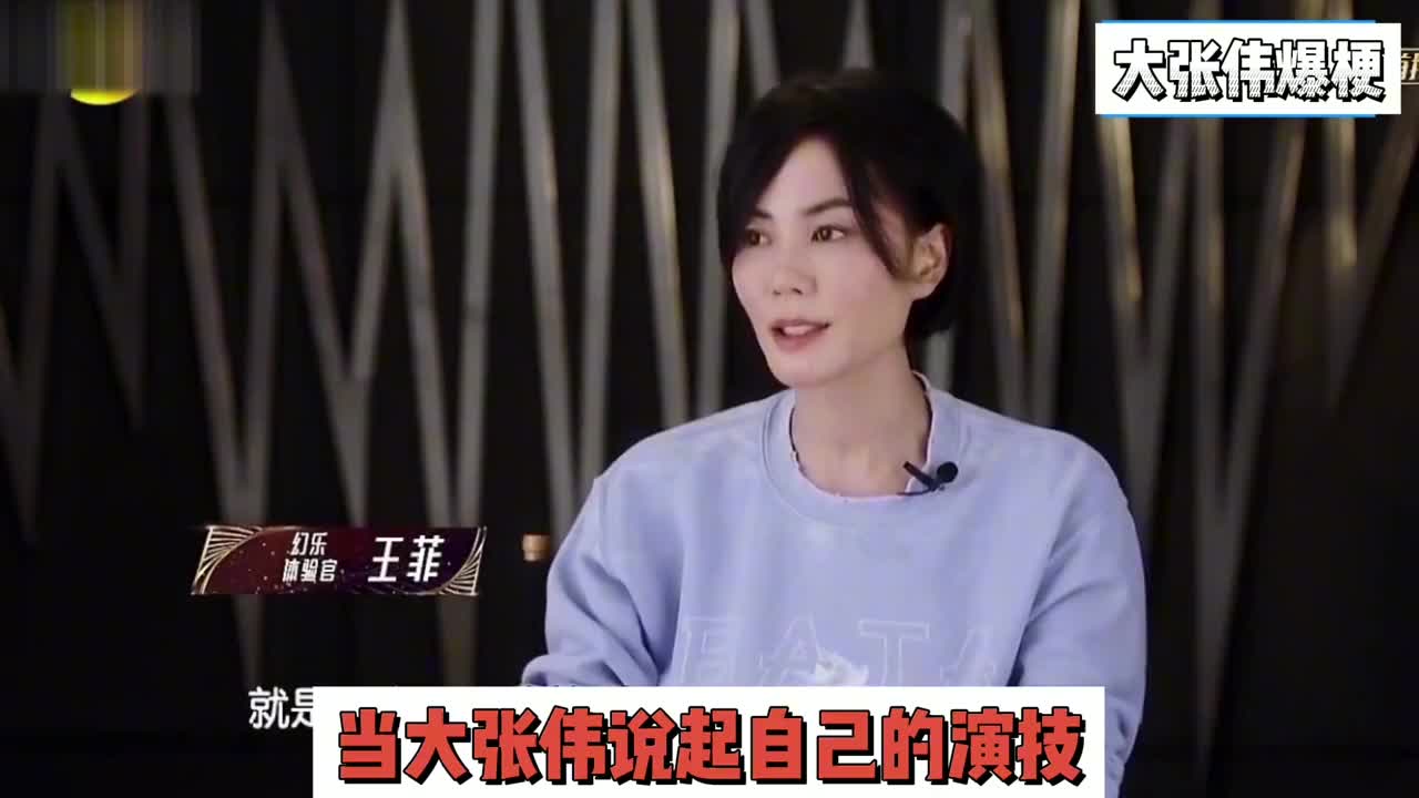 大张伟不愧是接梗大王,谈起自己的演技像星星,王菲笑的直跺脚