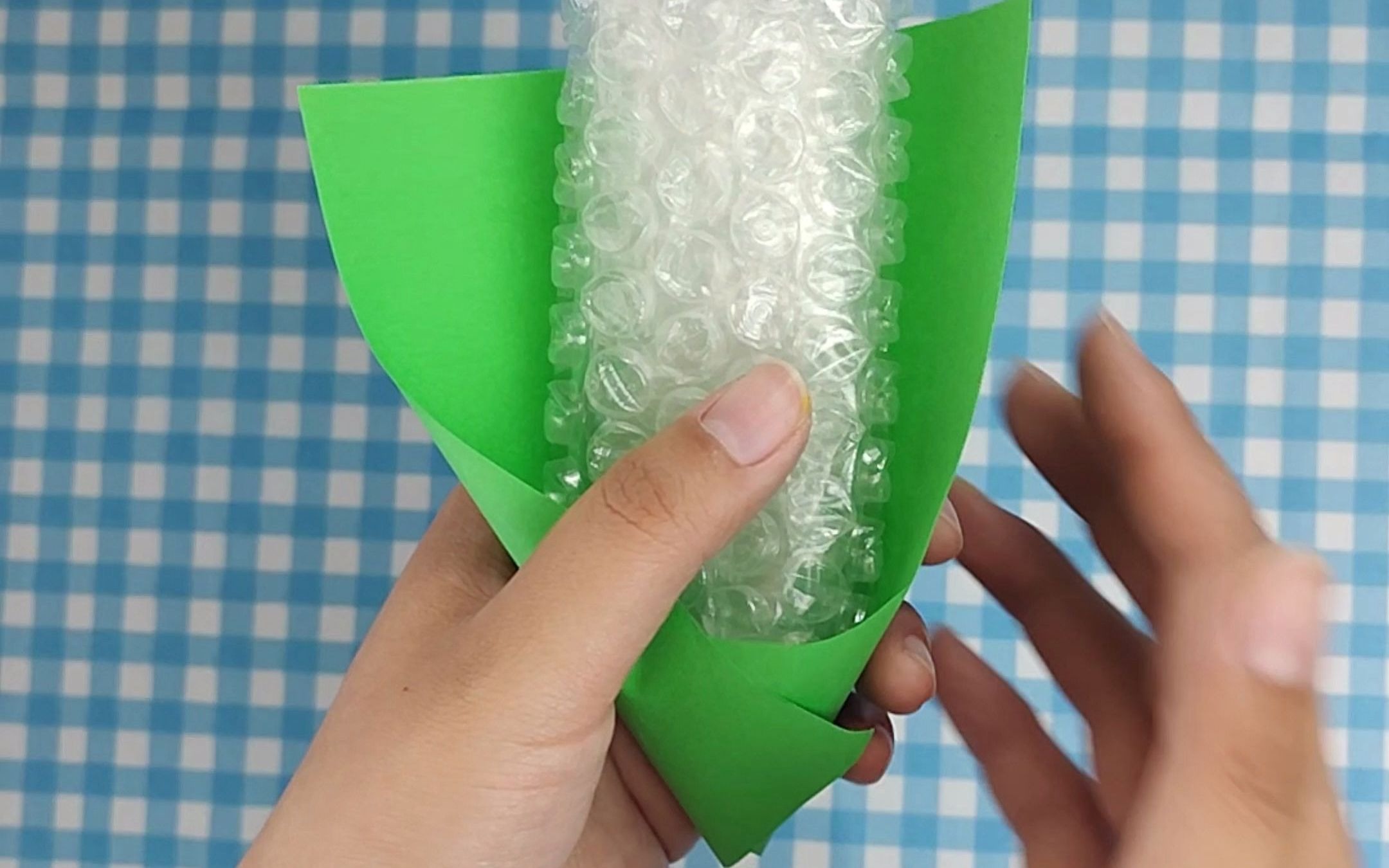 气泡膜手工《玉米棒》