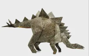 Download Video: Origami Stegosaurus tutorial (Fumiaki Kawahata) part 1 折り紙 ステゴサウルス  Jurassic Wor