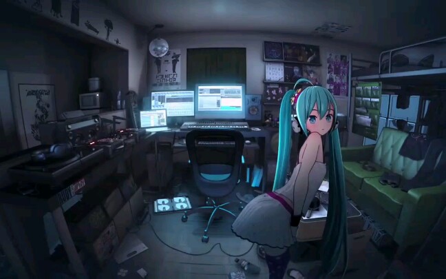 主播常用的初音未来动态壁纸,你懂的.哔哩哔哩bilibili