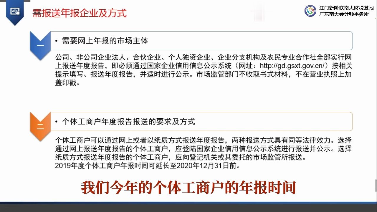 2020年企业年报填写指引学习视频哔哩哔哩bilibili