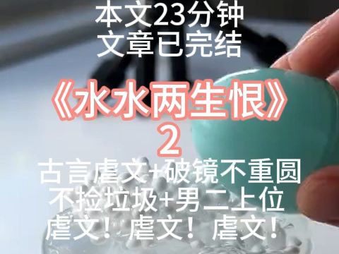 【本文23分钟】水水两生恨2,古言虐文+破镜不重圆+不捡垃圾+男二上位] 虐文!虐文!虐文哔哩哔哩bilibili