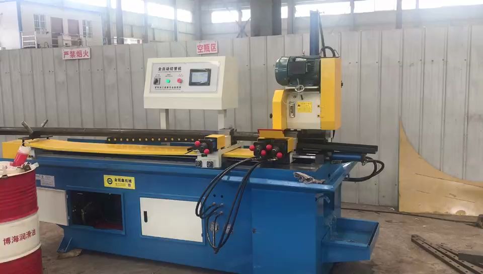 数控切管机下料机方管两根无毛刺切割视频