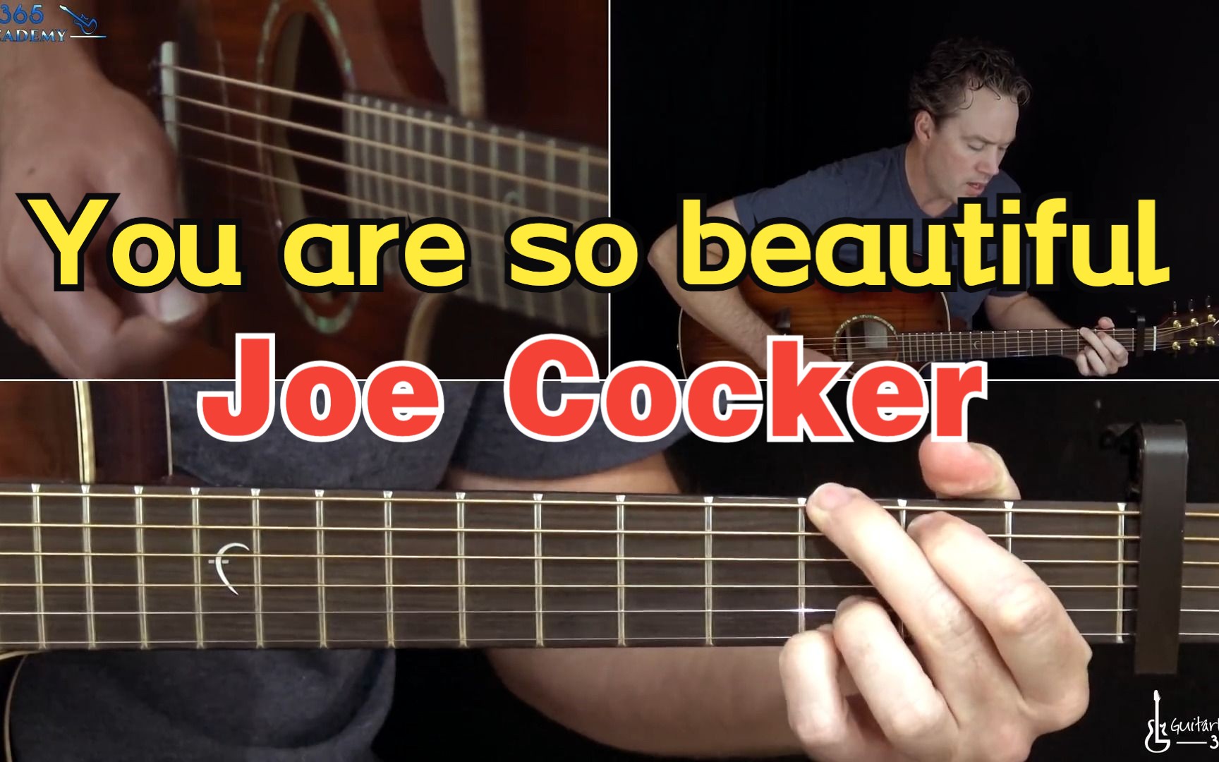 [图]【吉他教程】You Are So Beautiful  - Joe Cocker 吉他弹唱教学！