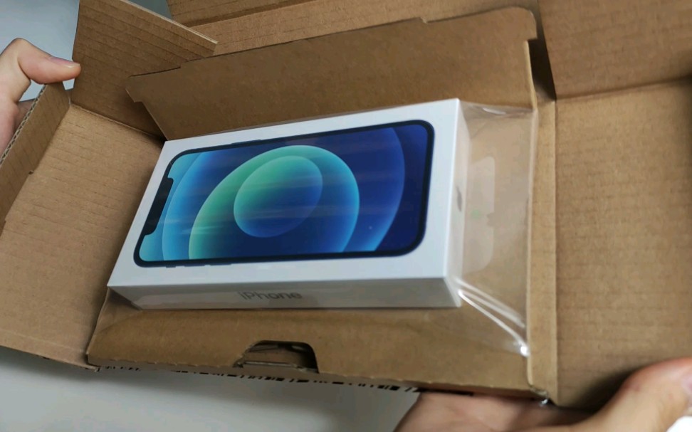 iphone12塑料蓝简单开箱