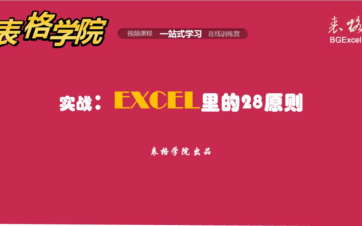 每日一练:Excel里的柏拉图—28原则哔哩哔哩bilibili