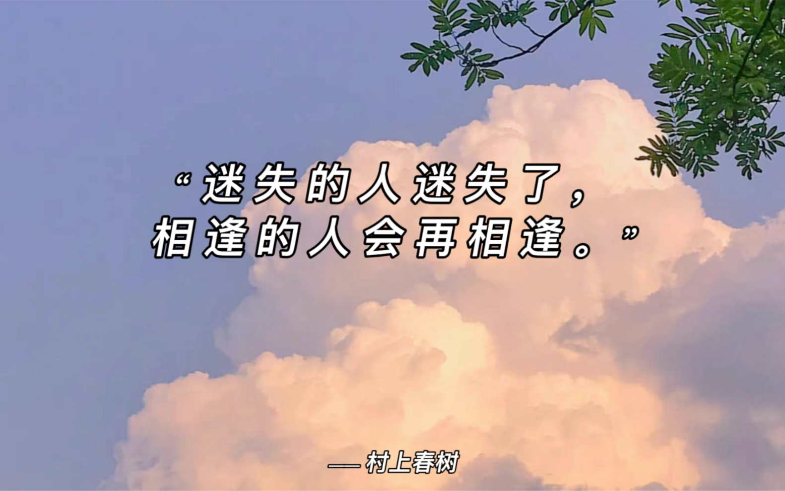 “迷失的人迷失了,相逢的人会再相逢”|村上春树那些直击人心的句子哔哩哔哩bilibili