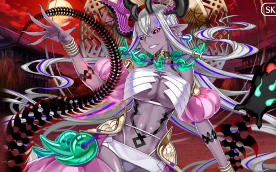 fgo伊吹童子战斗模型演示(千里眼a   )_哔哩哔哩_bilibili