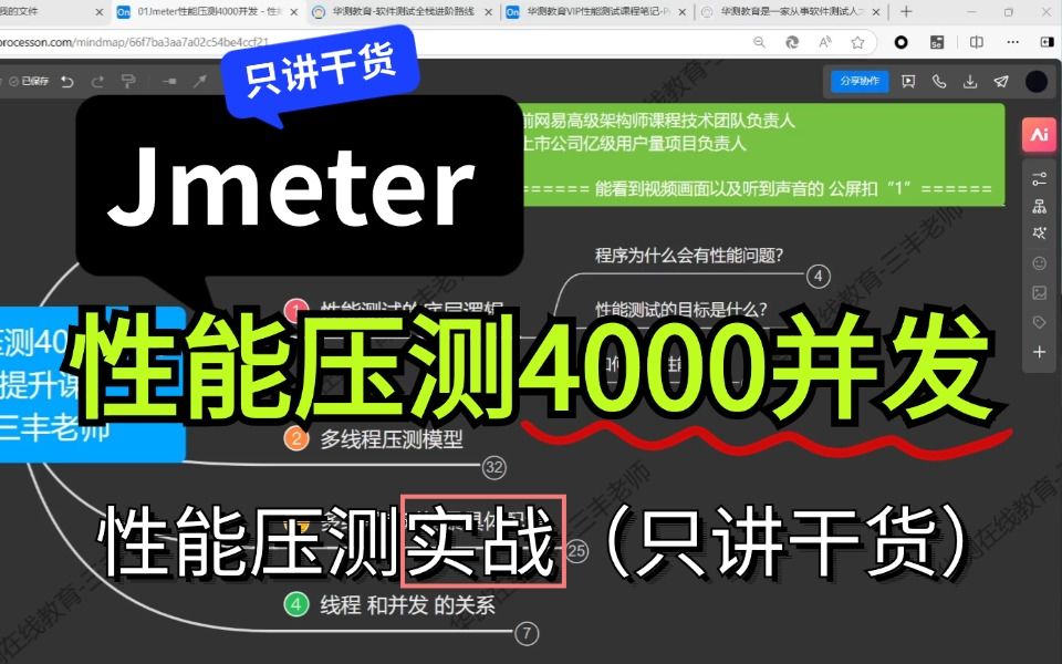 Jmeter性能压测4000并发  性能压测实战(只讲干货)哔哩哔哩bilibili