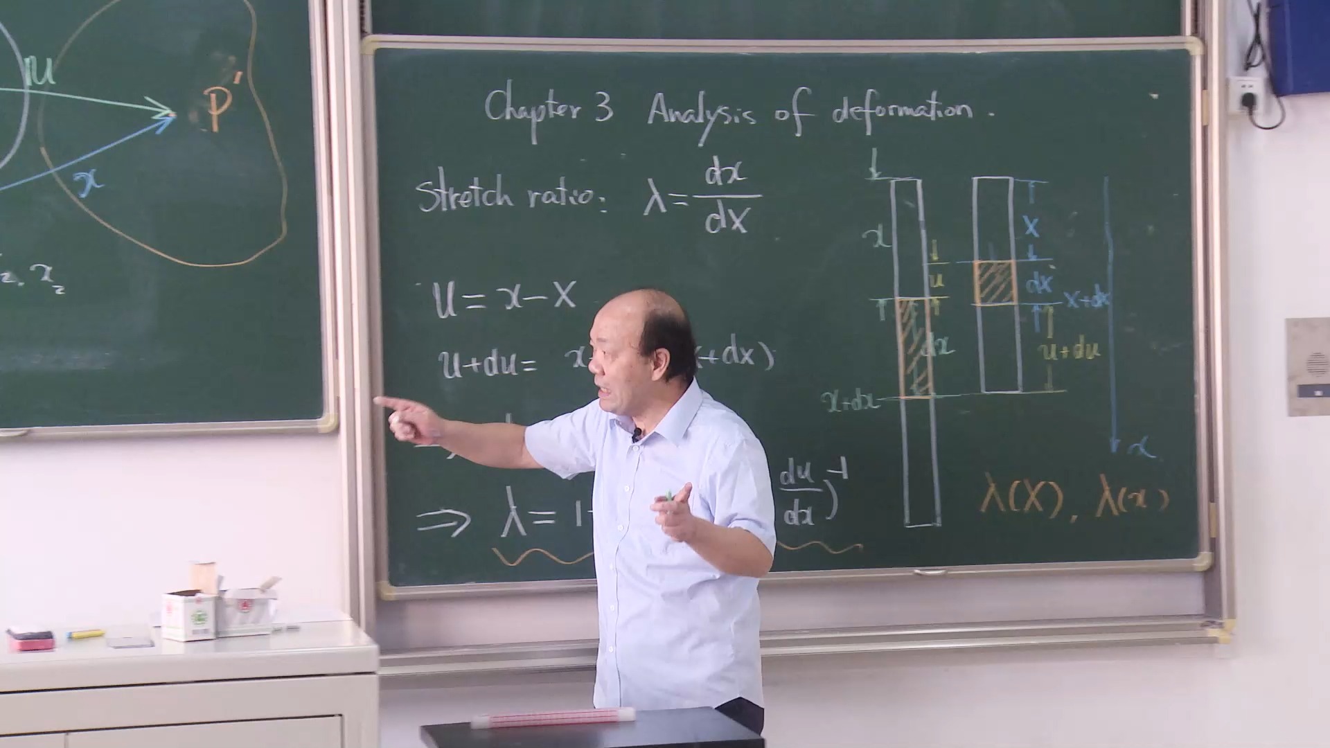 【国家一流课程】张俊乾 弹性力学(第十讲: 1D strains and 3D deformation gradient)哔哩哔哩bilibili