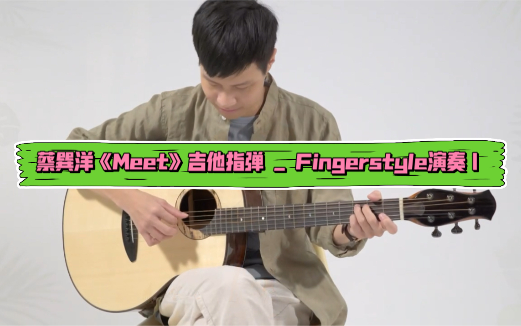 蔡巽洋《Meet》吉他指弹  Fingerstyle演奏|LS600 全单吉他|aNueNueMusic哔哩哔哩bilibili