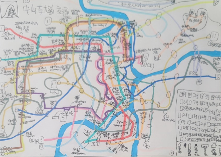 中心轨道交通线路图