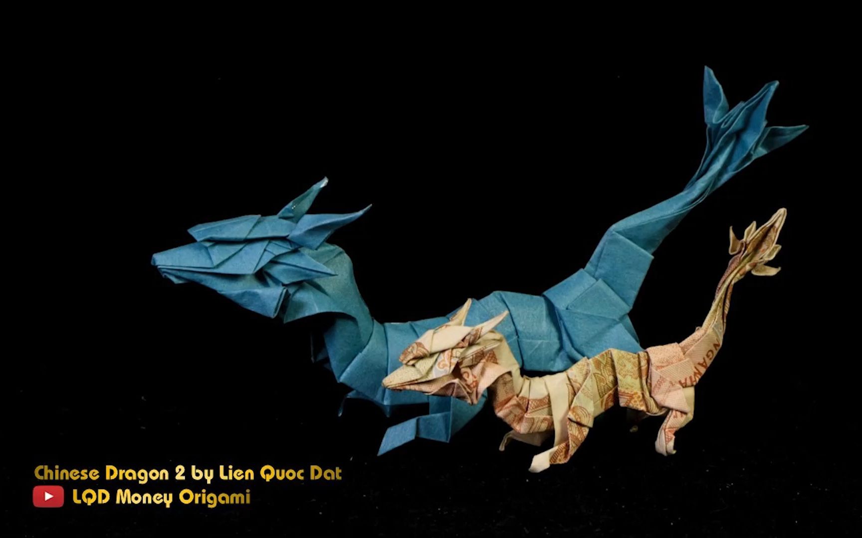 [图]【折纸搬运】- LQD - 中国龙2 - Chinese Dragon 2 (Lien Quoc Dat) - LQD Money Origami