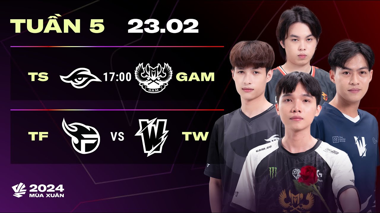 [图]TS vs GAM (BO3) | TF vs TW (BO3) | VCS 2024 MÙA XUÂN - TUẦN 5 | 23.02.2024 2024