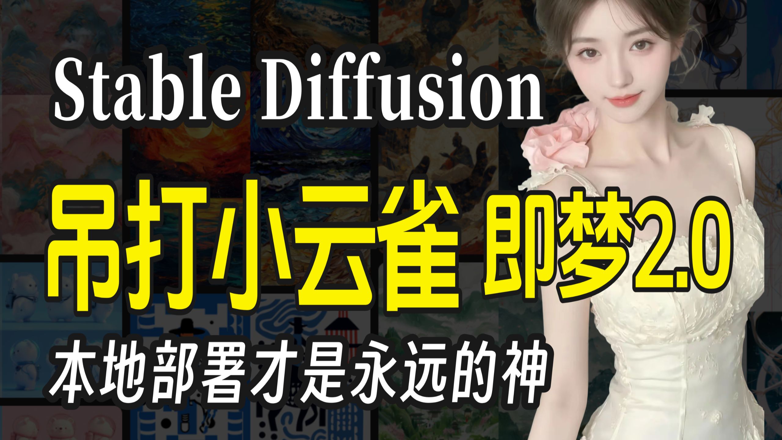 新变态AI！吊打小云雀/即梦2.0的免费无限制AI生图/视频软件，比付费还强！(附安装包）