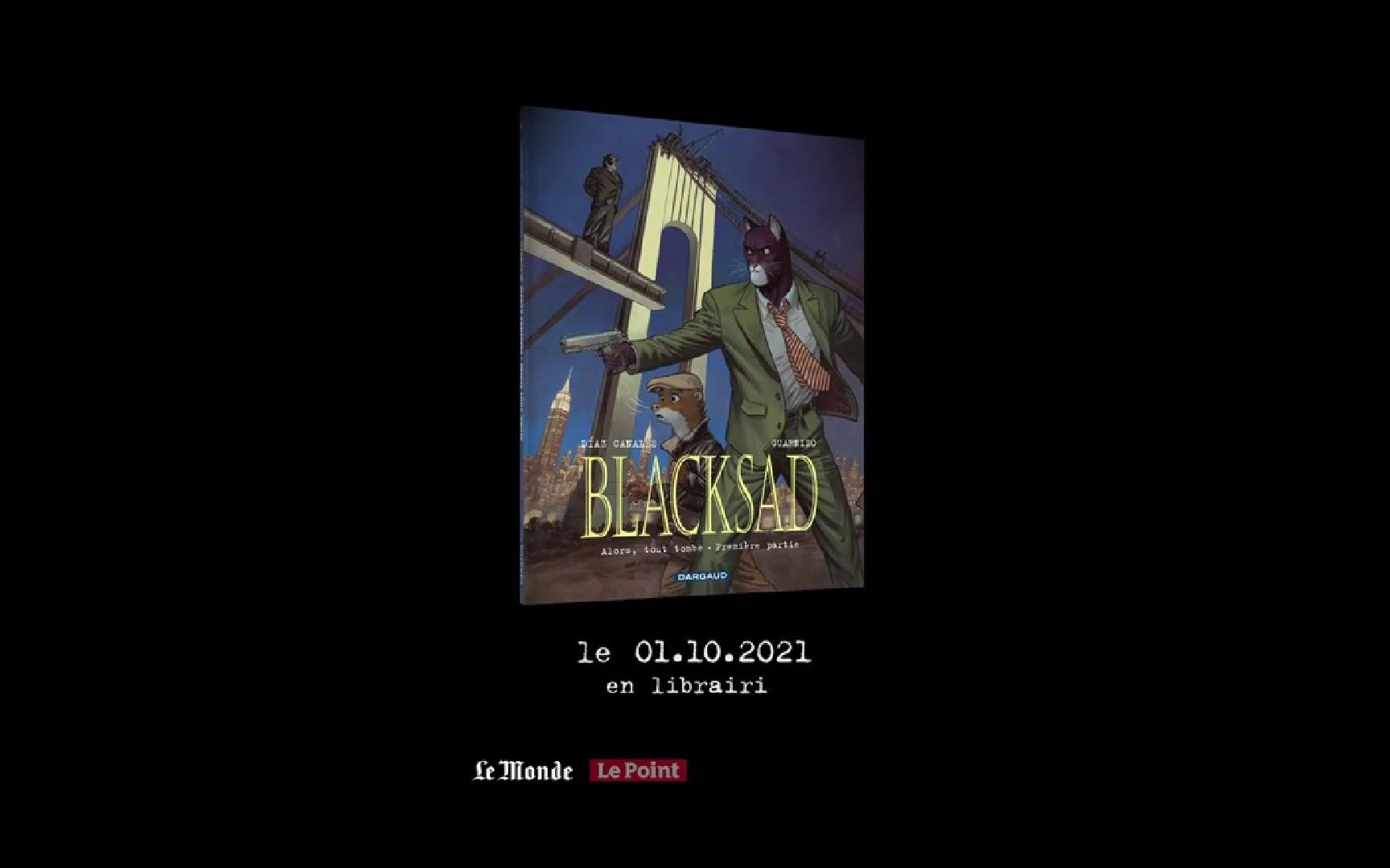 [图]【欧漫预告片】《黑猫侦探 第6册》（Blacksad tome 6）预告片