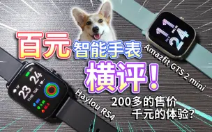 Download Video: 【百元智能手表横评】Haylou RS4对比Amazfit GTS2 mini，谁性价比更高？