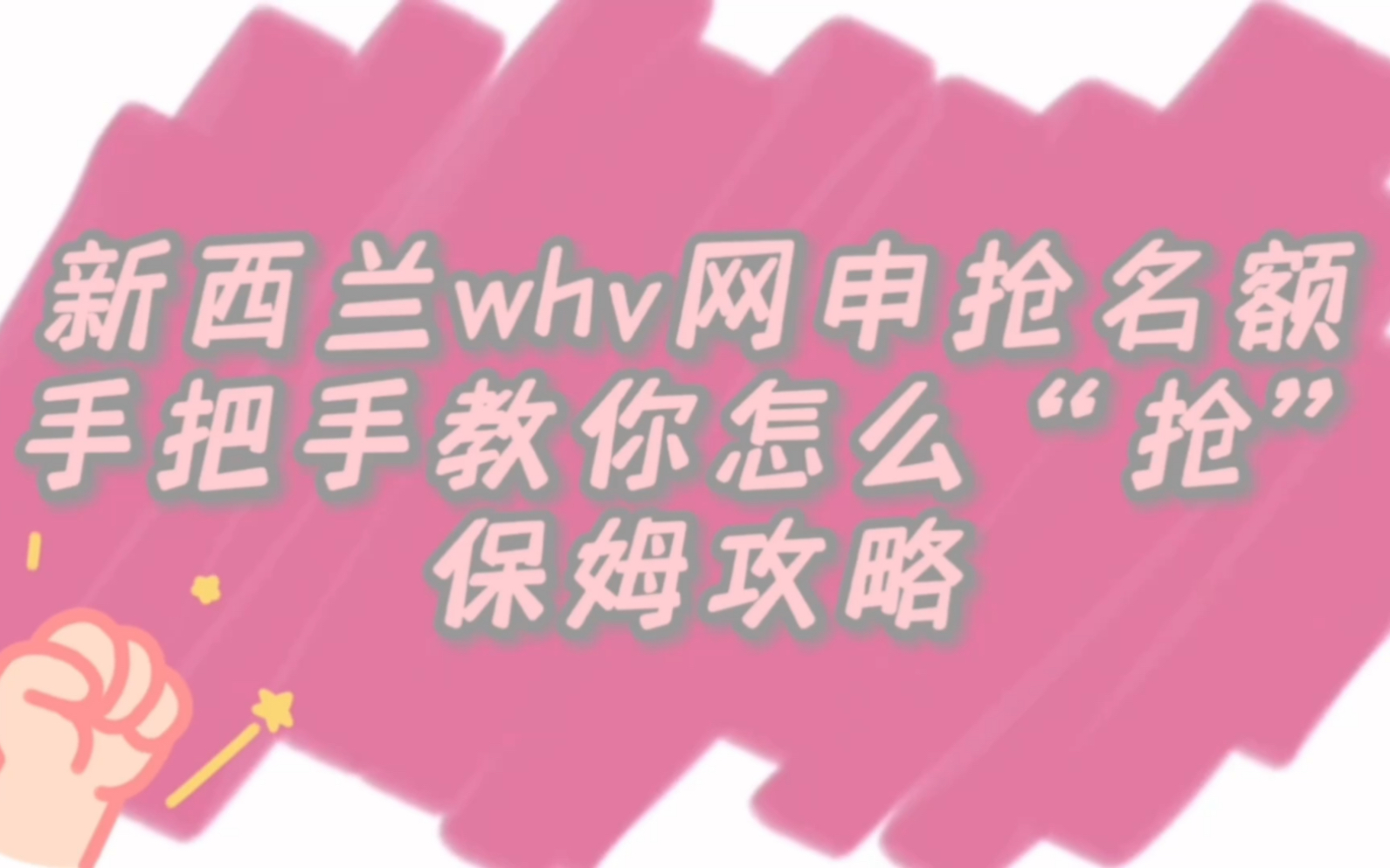 新西兰whv名额!一看就懂的自抢大攻略来了~哔哩哔哩bilibili