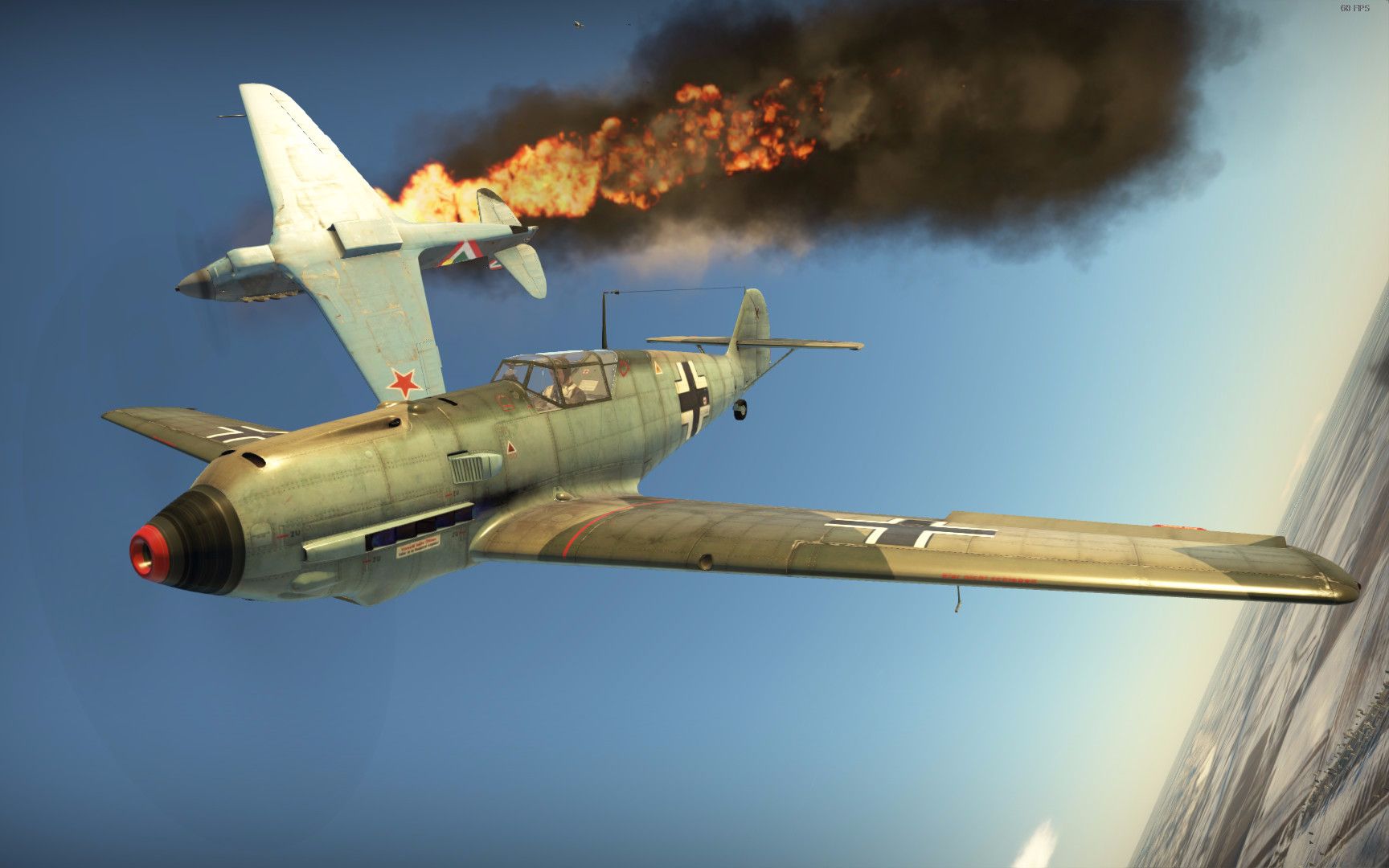 【老点】 战争雷霆 bf109-e1 空战王牌玩陆战时被队友卖啦