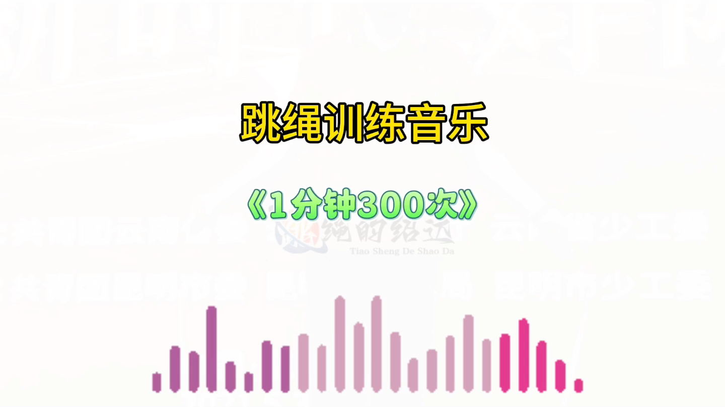 一分钟跳绳音乐《300个》哔哩哔哩bilibili