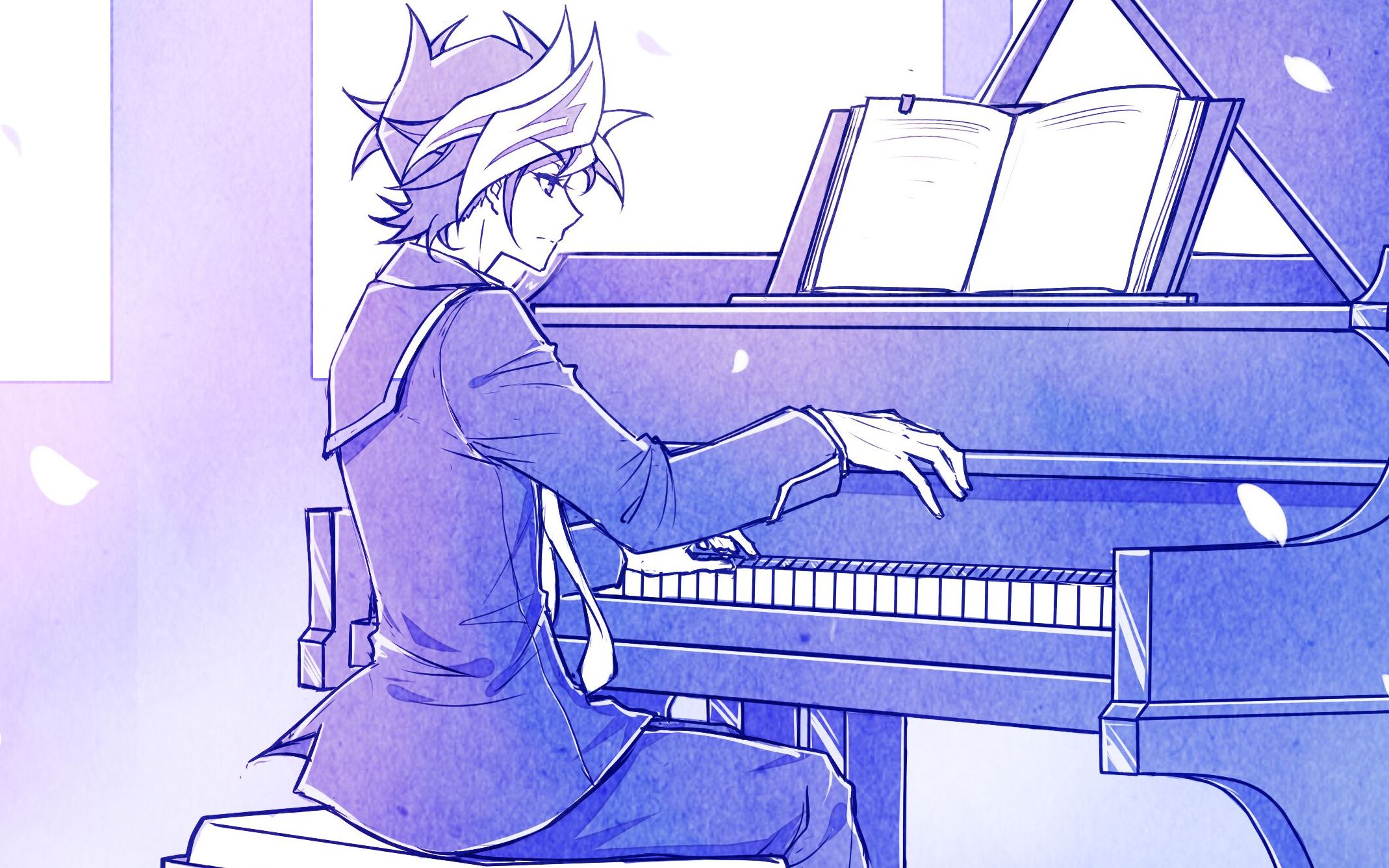 【蓝月】游戏王vrainsed1 believe in magic(1分钟钢琴版 原版翻唱)