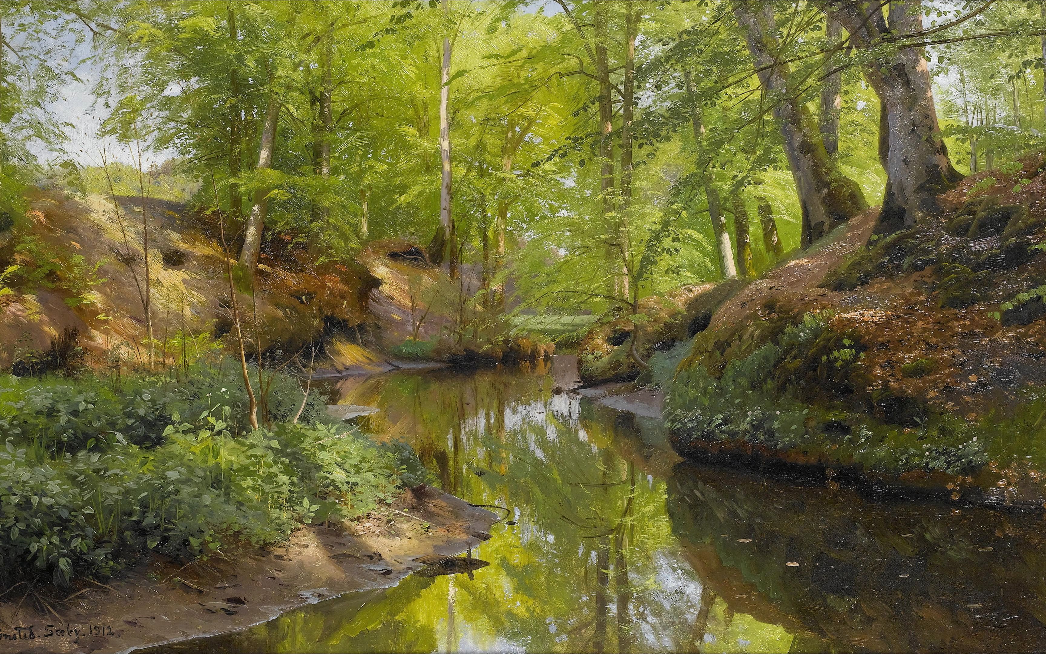 【4k】现实主义 佩德·莫克·蒙森德 peder mork monsted 风景油画选