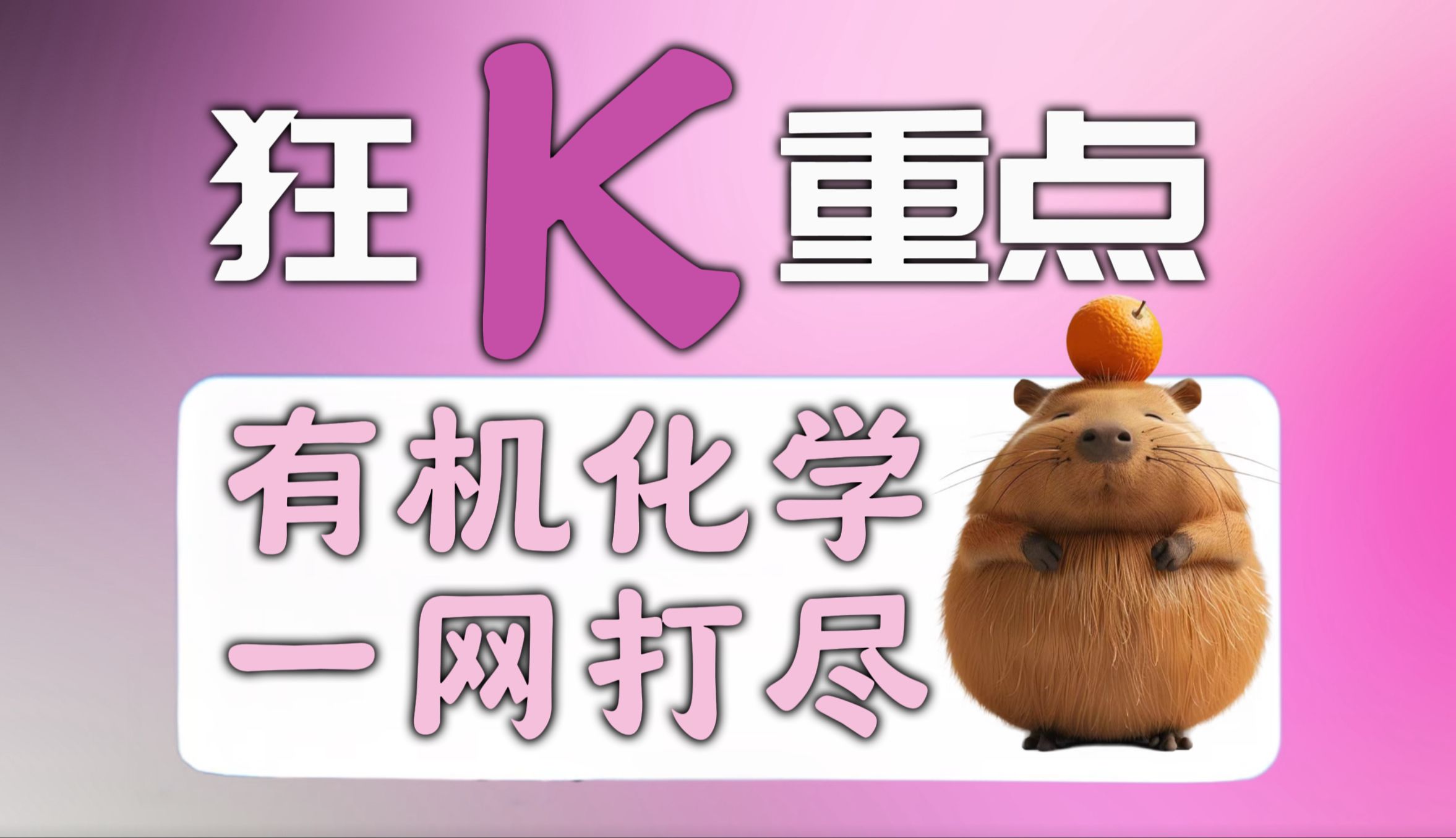 必刷题系列——狂k重点之《有机化学》大合集哔哩哔哩bilibili