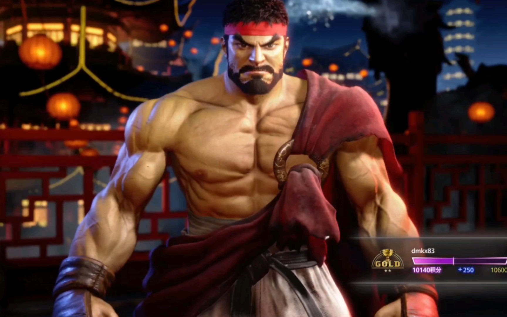 [街霸6]萌新上分记录,隆现代模式突破10000分.