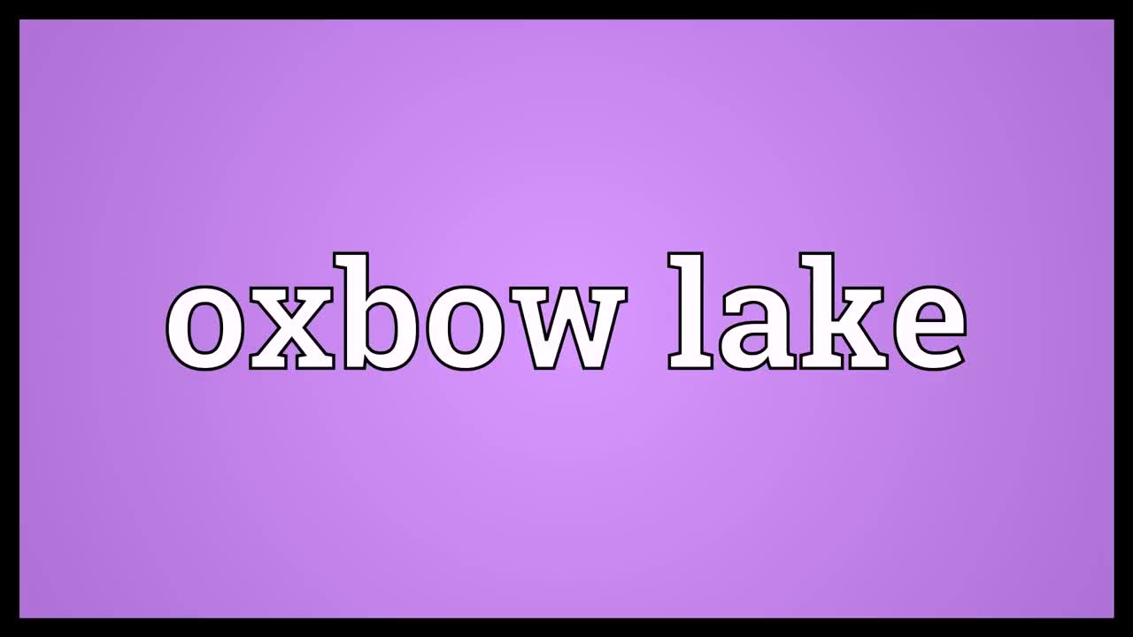 Oxbow lake Meaning哔哩哔哩bilibili