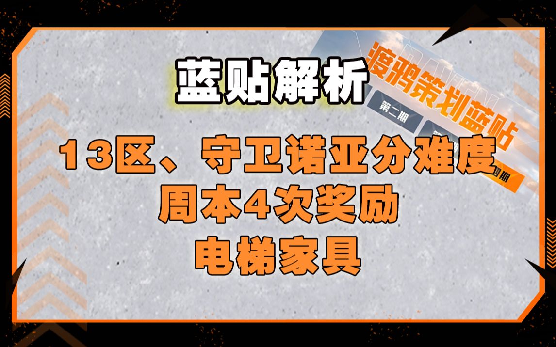 [蓝贴解析]十三区、守卫诺亚分难度/周本4次奖励/电梯上线/庄园优化【黎明觉醒:生机】哔哩哔哩bilibili手游情报