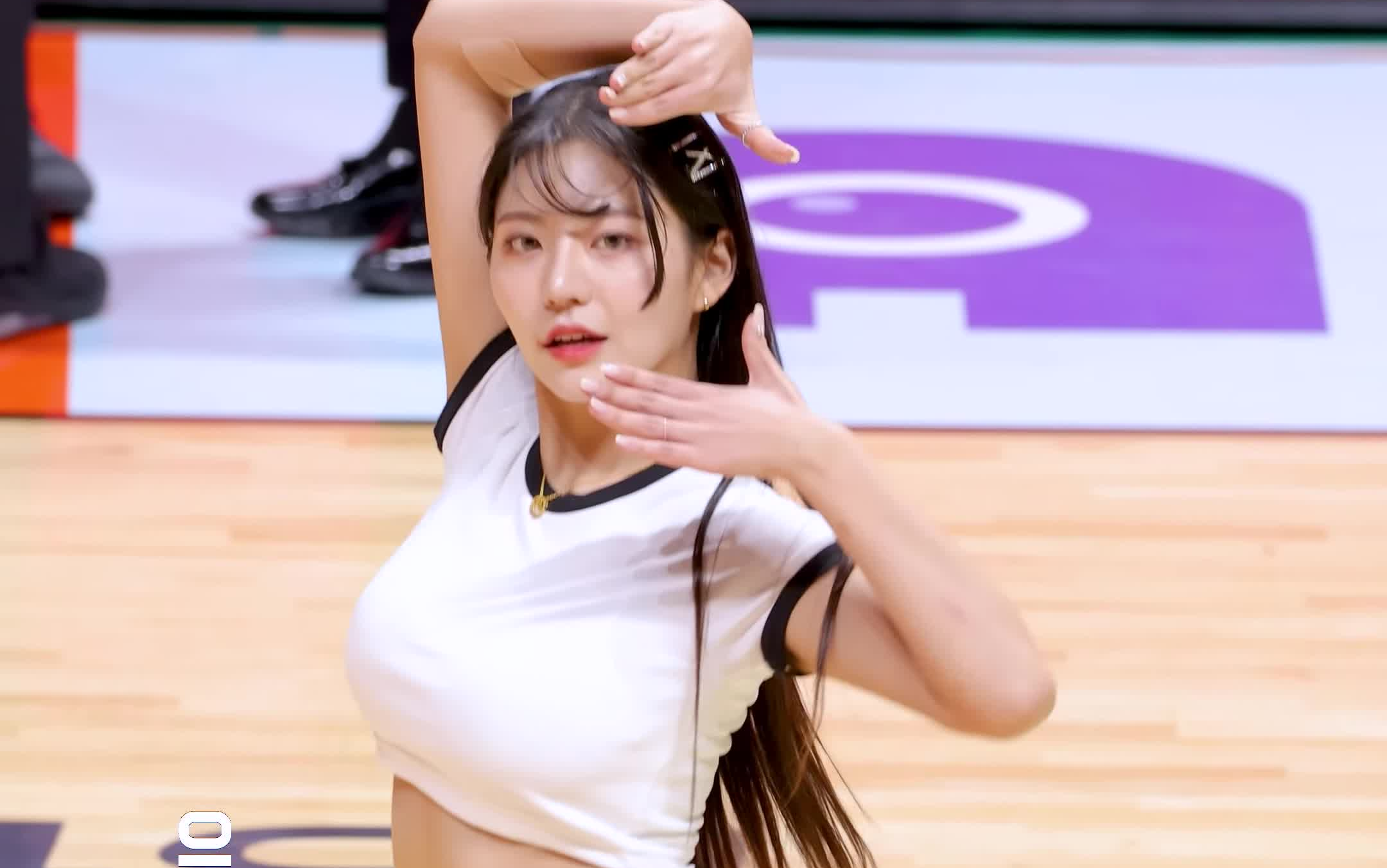 「4k」啦啦队长 kim yi-seo 比赛开场秀