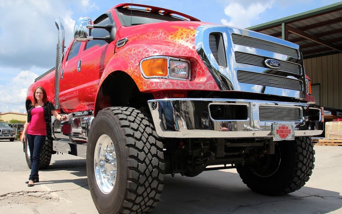 超高吨位改装巨型皮卡,开上街回头率超高!_哔哩哔哩_bilibili