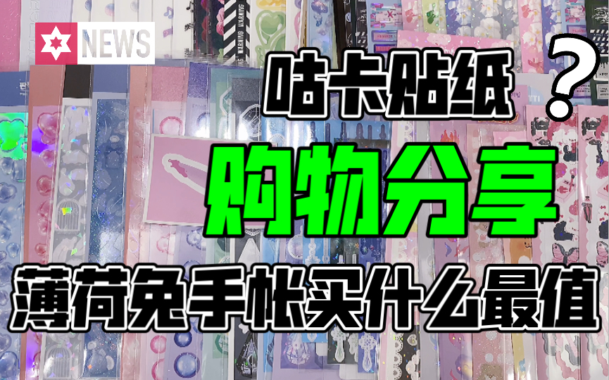 【购物分享】薄荷兔手帐最值得购买的贴纸品牌|N次购买后的省钱大总结|韩国贴纸开箱|咕卡贴纸哔哩哔哩bilibili