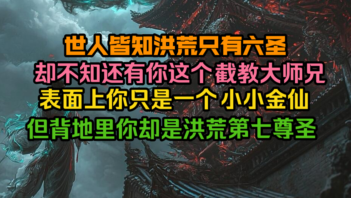 世人皆知洪荒只有六圣,却不知还有你这个截教大师兄,表面上你只是个小小的金仙,但背地里你却是洪荒第七尊圣.哔哩哔哩bilibili