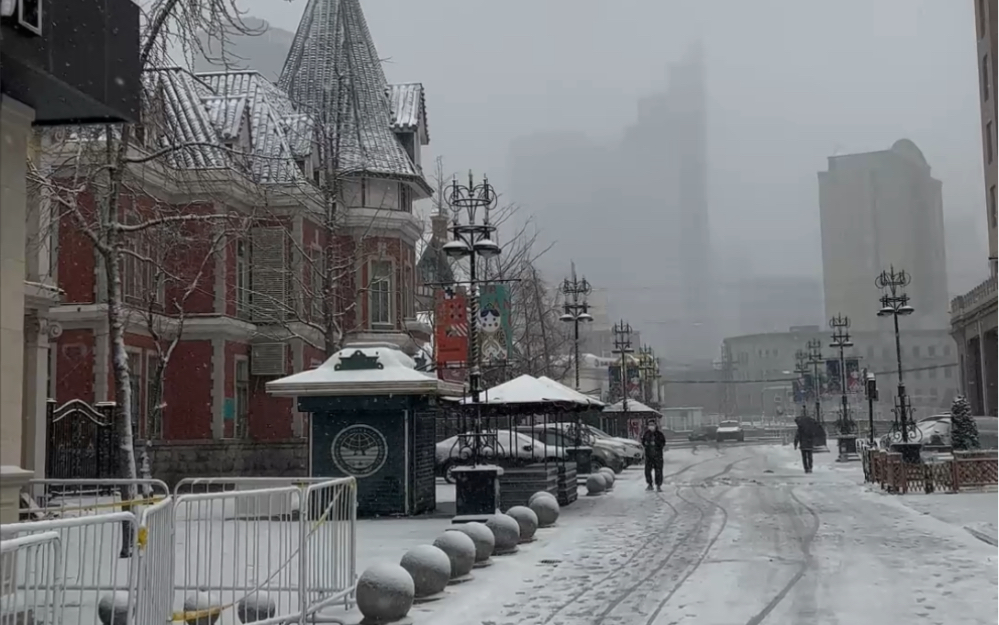 大连下雪图片真实图片