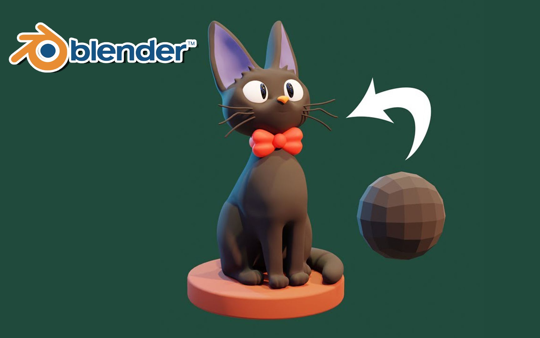 【Blender】《魔女宅急便》可爱小黑猫吉吉建模雕刻 !| 初学者教程哔哩哔哩bilibili