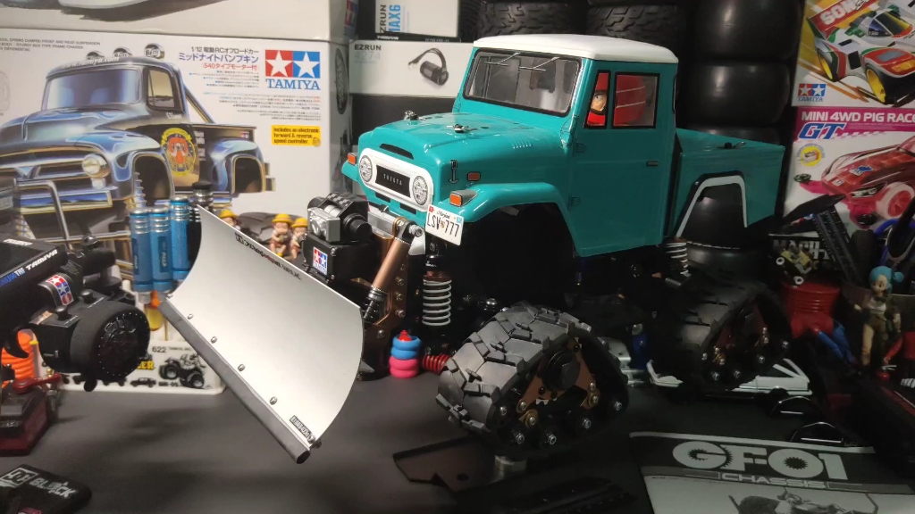 田宫gf01 rc 遥控车 履带版本 魔改op_哔哩哔哩_bilibili