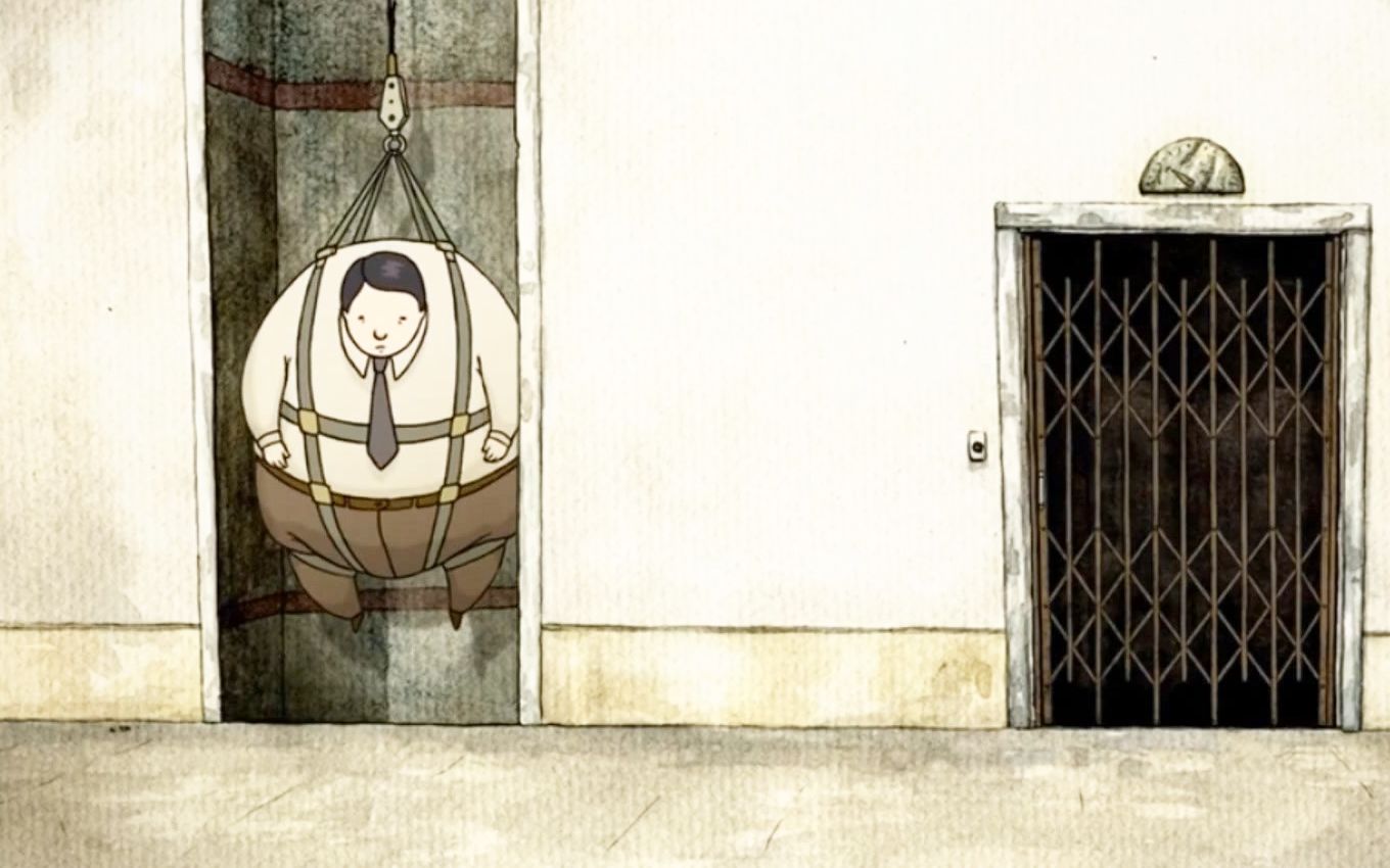 《雇佣人生》:史上最环保的电梯,全靠一个大胖子来提供动力来源,就是