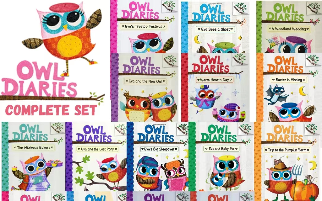 [图]经典英文桥梁书《Owl Diaries猫头鹰日记》15册电子书PDF+音频+最配套动画