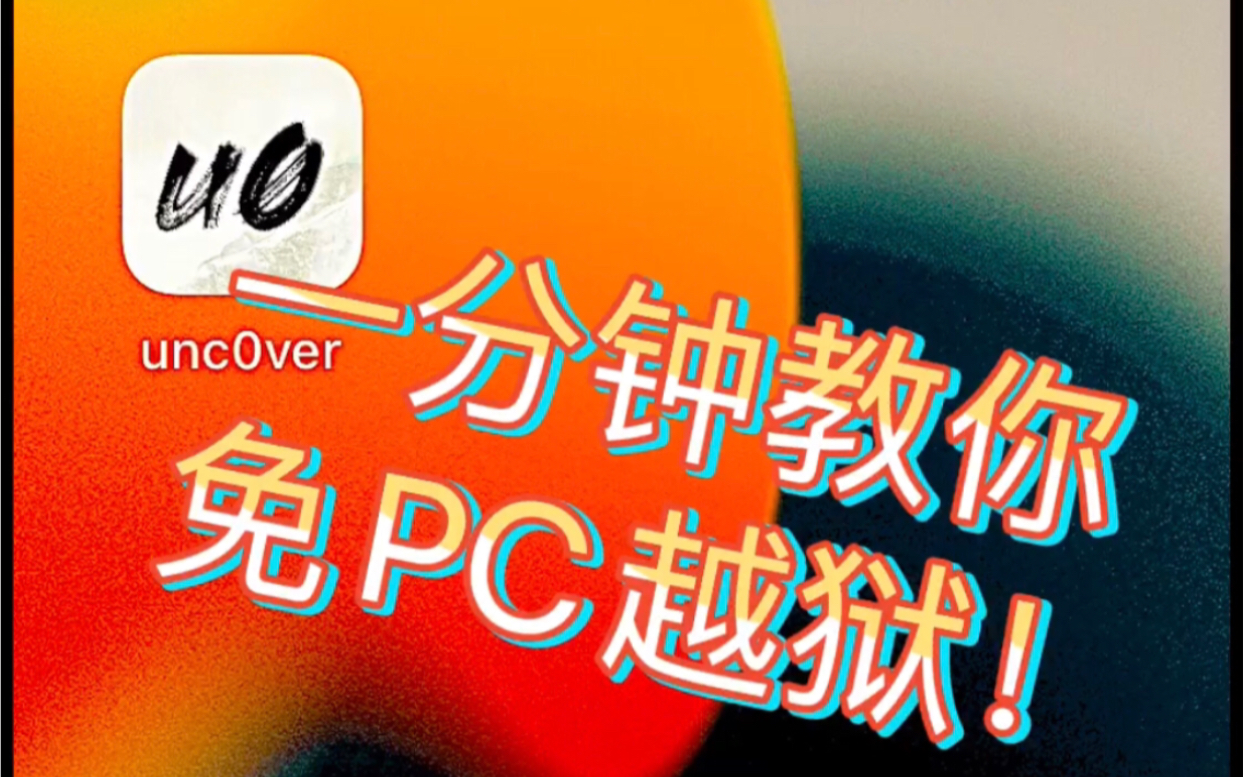 [图]一分钟教你如何免PC越狱！（iOS14.3以下）