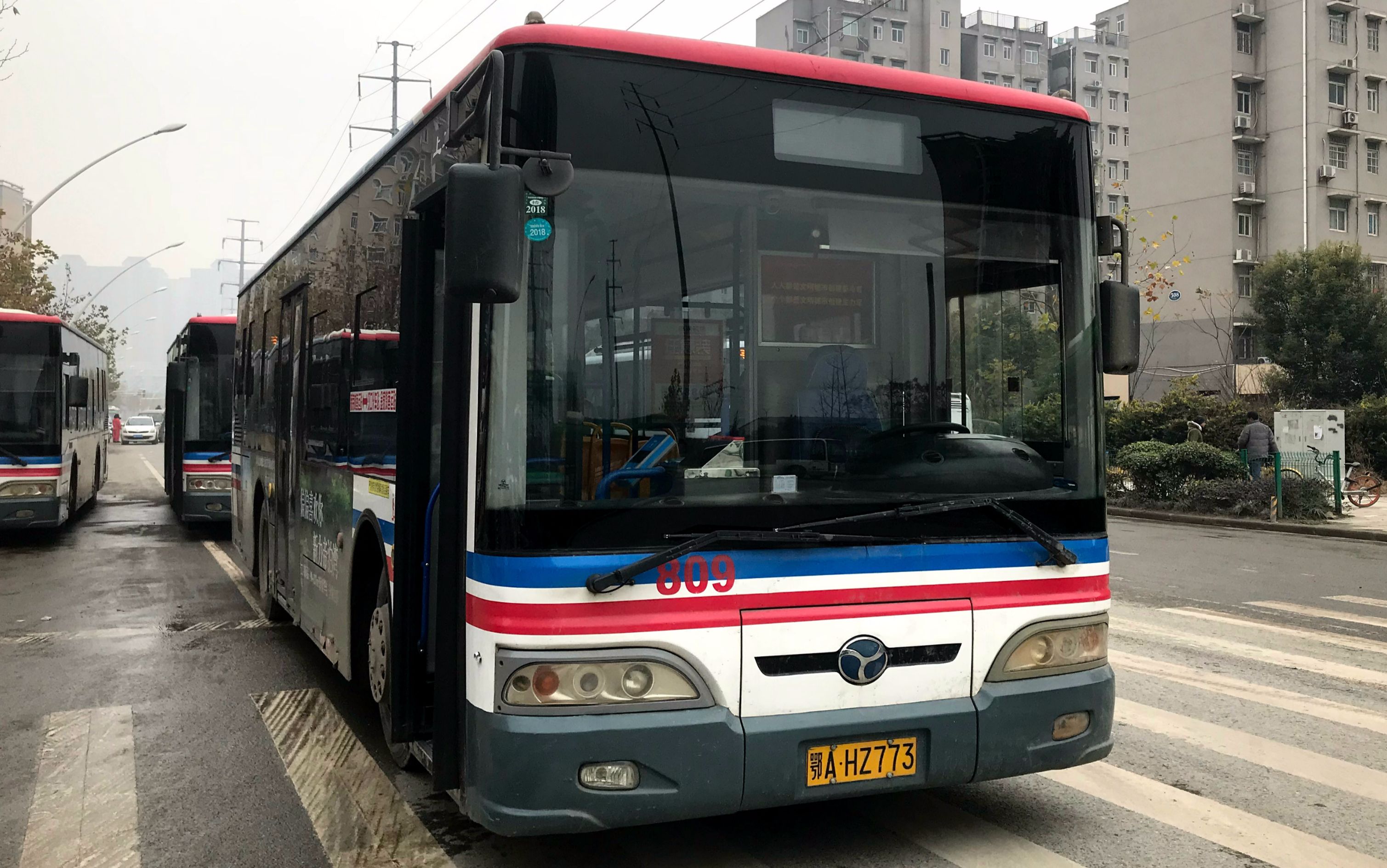 武汉公交809路前方展望去行
