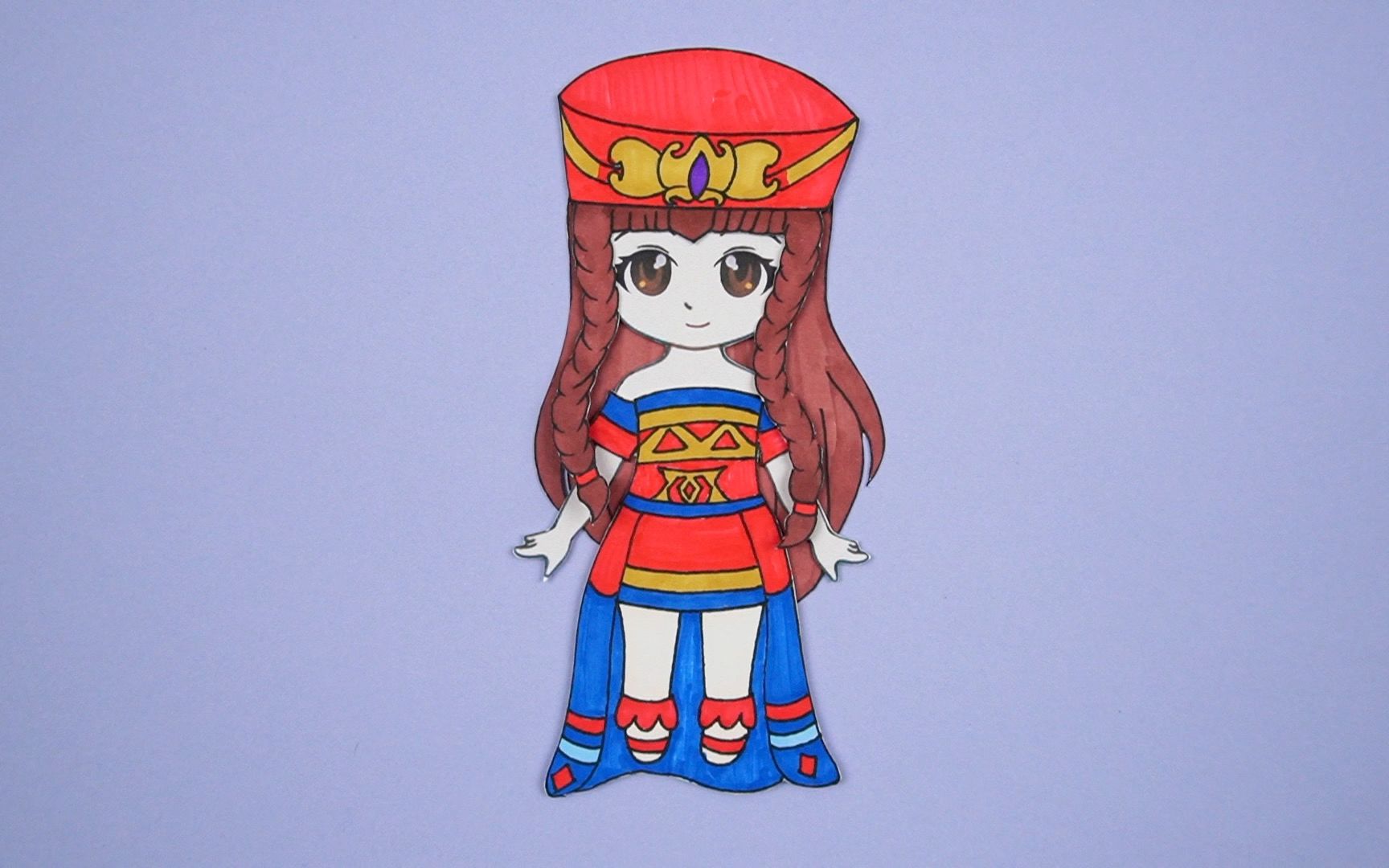 叶罗丽系列创意手工,第三弹纸娃娃黑香菱