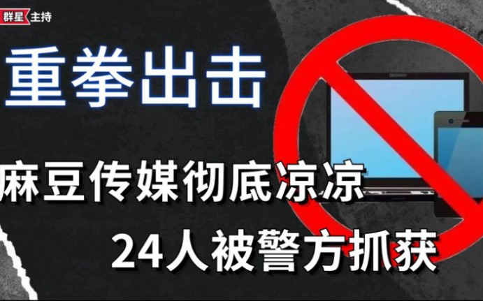 重拳出击!麻豆传媒、91视频彻底凉凉,拍摄团队24人被警方抓获哔哩哔哩bilibili