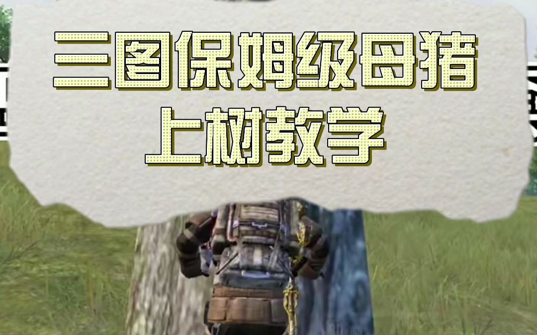 三图保姆级母猪上树教学~#pubgmobile #malaysia #streamer #famous #song #刺激战场#tiktok